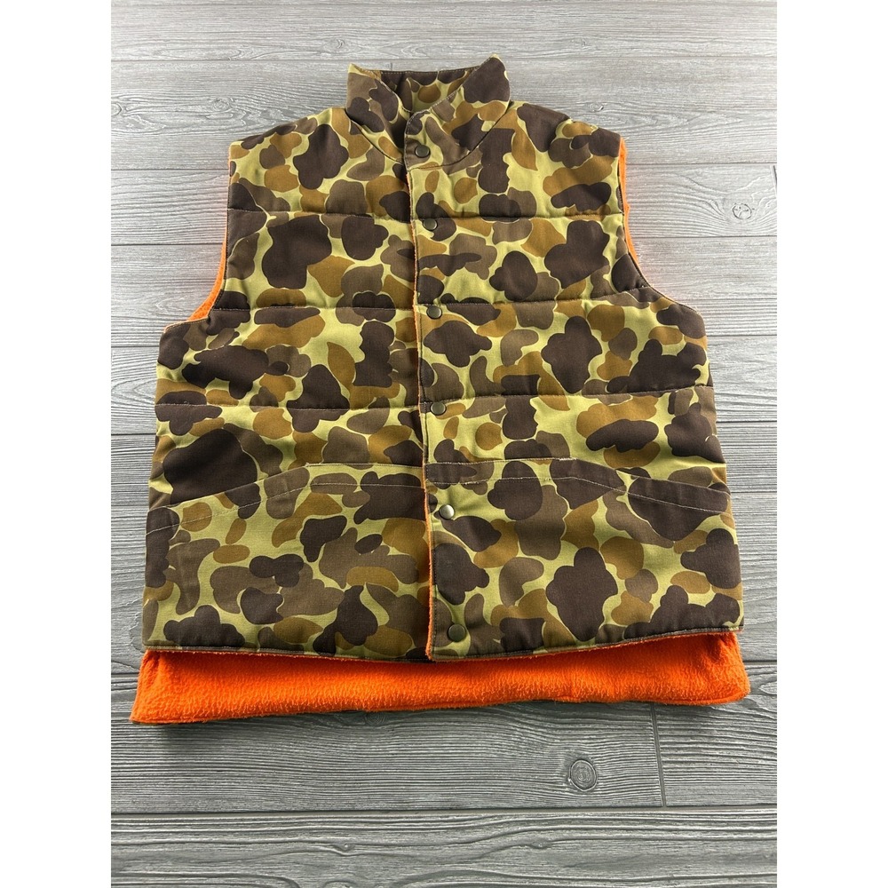 Gamehide Mens Camouflage Hunting Vest Size M Polyester Insulation Reversible De